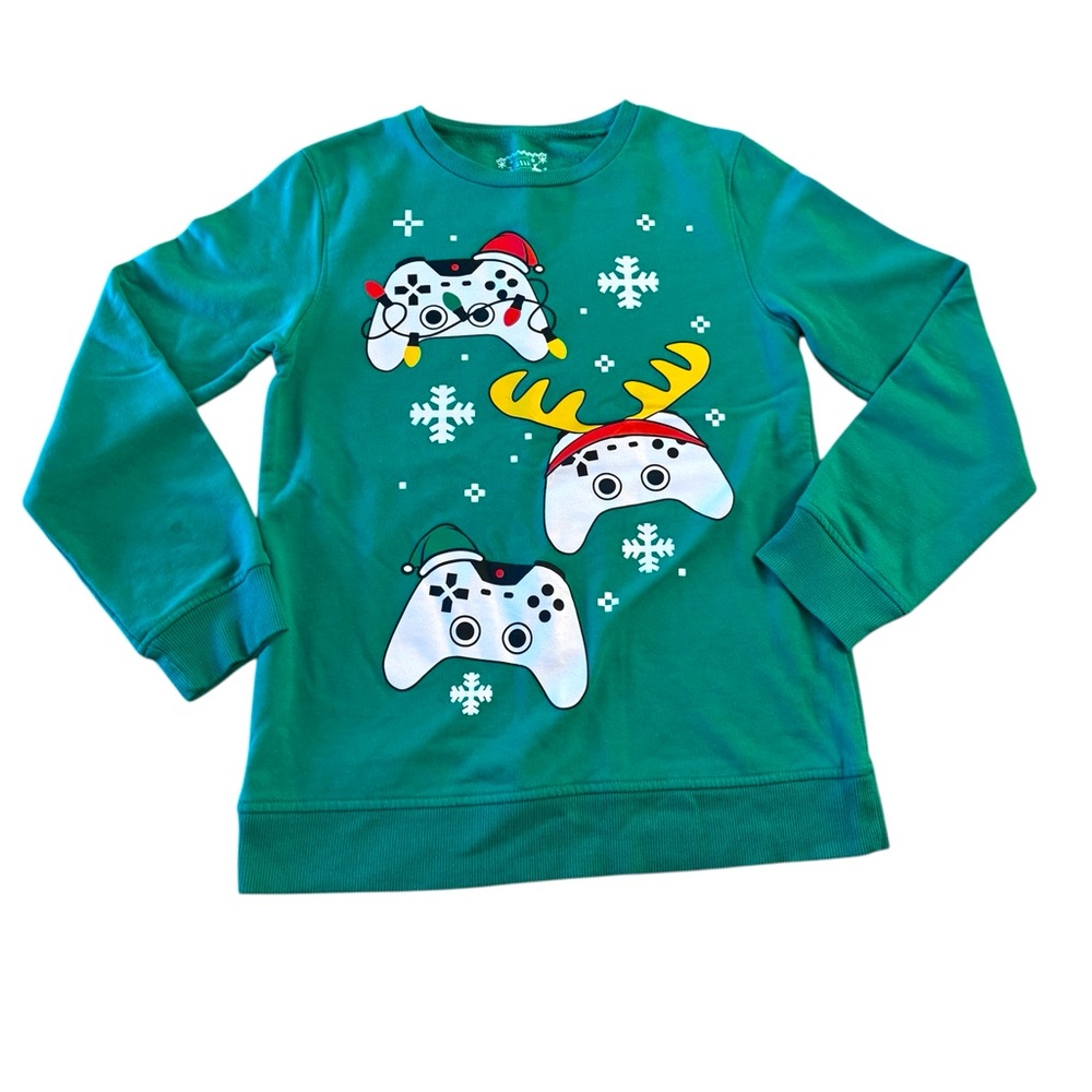 Game Kids | Brand: Well Worn | Gamer Green Holiday Sweater Video Game Controller